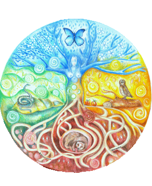 Women's Circles. Mandala of the four inner seasons